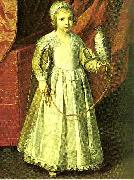 Philippe de Champaigne little girl with falcon oil